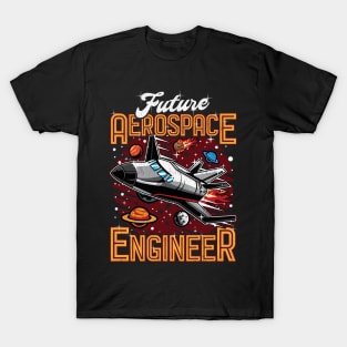 Future Aerospace Engineer Spaceship Obsessed Kid T-Shirt